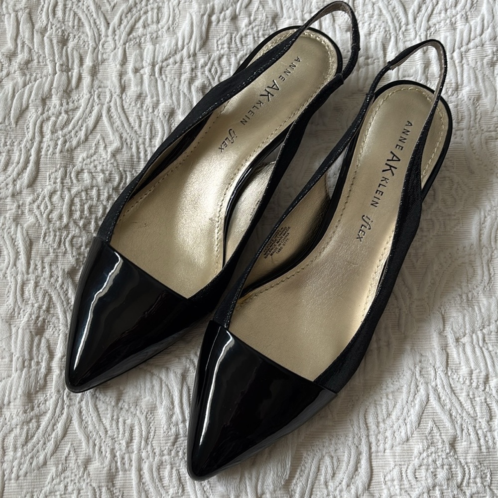 NIB! 🖤 ANNE KLEIN FLEX LOW HEAL SLING-BACK PUMPS - Picture 3 of 7